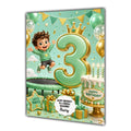 3rd Birthday Card for Boys Personalised, Son, Grandson, Nephew,  A5 Size