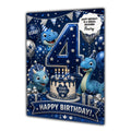 4th Birthday Card for Boys Personalised, Son, Grandson, Nephew,  A5 Size