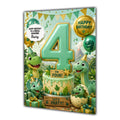 4th Birthday Card for Boys Personalised, Son, Grandson, Nephew,  A5 Size