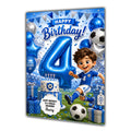 4th Birthday Card for Boys Personalised, Son, Grandson, Nephew,  A5 Size