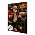 Personalised Christmas Card - Santa at a Fruit Machine