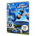 5th Birthday Card for Boys Personalised, Son, Grandson, Nephew,  A5 Size