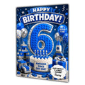 6th Birthday Card for Boys Personalised, Son, Grandson, Nephew,  A5 Size