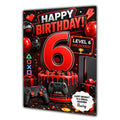 6th Birthday Card for Boys Personalised, Son, Grandson, Nephew,  A5 Size