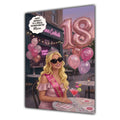 18th Birthday Card Girl, Granddaughter, Daughter, Niece, Large A5 Size