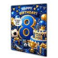 8th Birthday Card for Boys Personalised, Son, Grandson, Nephew,  A5 Size