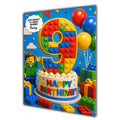 9th Birthday Card for Boys Personalised, Son, Grandson, Nephew,  A5 Size
