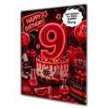 9th Birthday Card for Boys Personalised, Son, Grandson, Nephew,  A5 Size