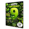 9th Birthday Card for Boys Personalised, Son, Grandson, Nephew,  A5 Size