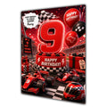 9th Birthday Card for Boys Personalised, Son, Grandson, Nephew,  A5 Size