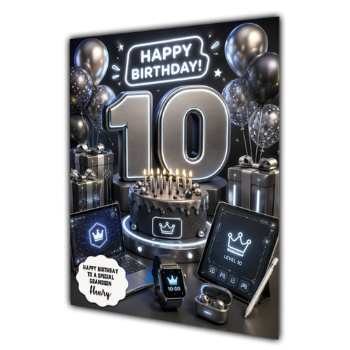 10th Birthday Card For Boys, Grandson, Son, Nephew, Great, Personalised