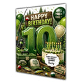 10th Birthday Card for Boys Personalised, Son, Grandson, Nephew,  A5 Size