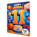 11th Birthday Card for Boys Personalised, Son, Grandson, Nephew,  A5 Size