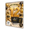 12th Birthday Card for Boys Personalised, Son, Grandson, Nephew,  A5 Size