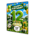 12th Birthday Card for Boys Personalised, Son, Grandson, Nephew,  A5 Size