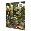 13th Birthday Card for Boys Personalised, Son, Grandson, Nephew,  A5 Size