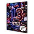 13th Birthday Card for Boys Personalised, Son, Grandson, Nephew,  A5 Size