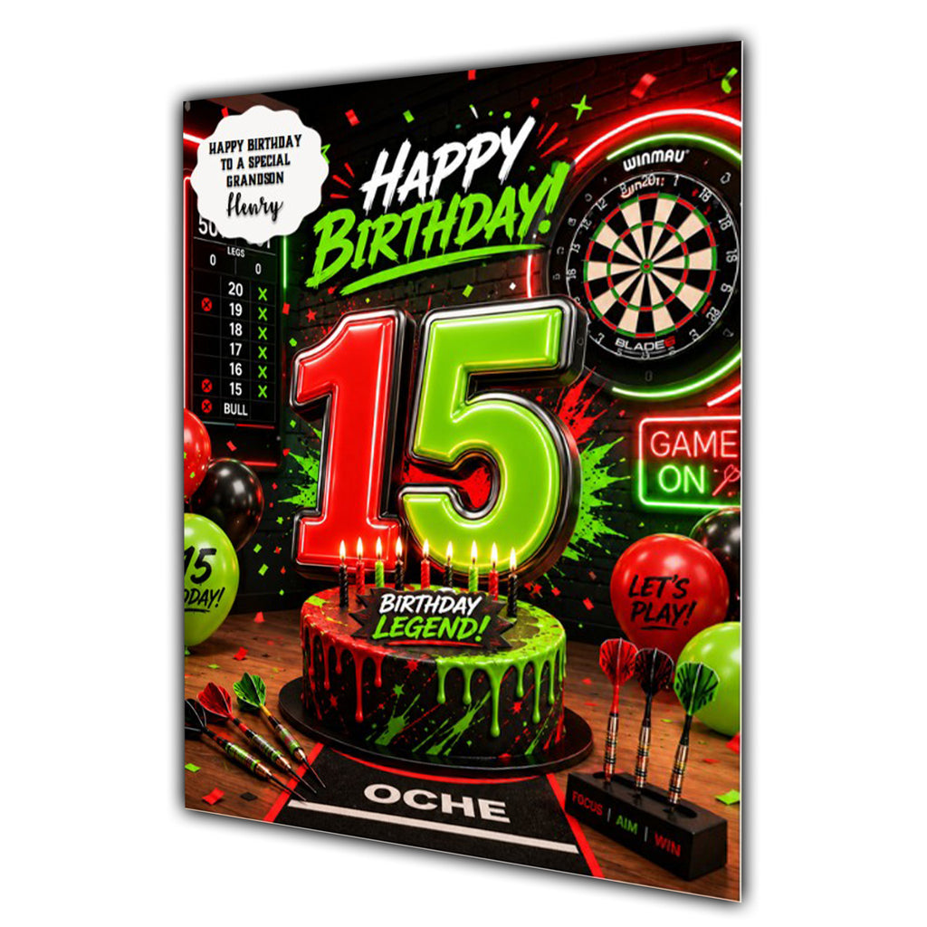 15th Birthday Card For Boys, Grandson, Son, Nephew, Great, Personalised