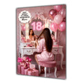 18th Birthday Card Girl, Granddaughter, Daughter, Niece, Large A5 Size