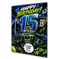 15th Birthday Card For Boys, Grandson, Son, Nephew, Great, Personalised