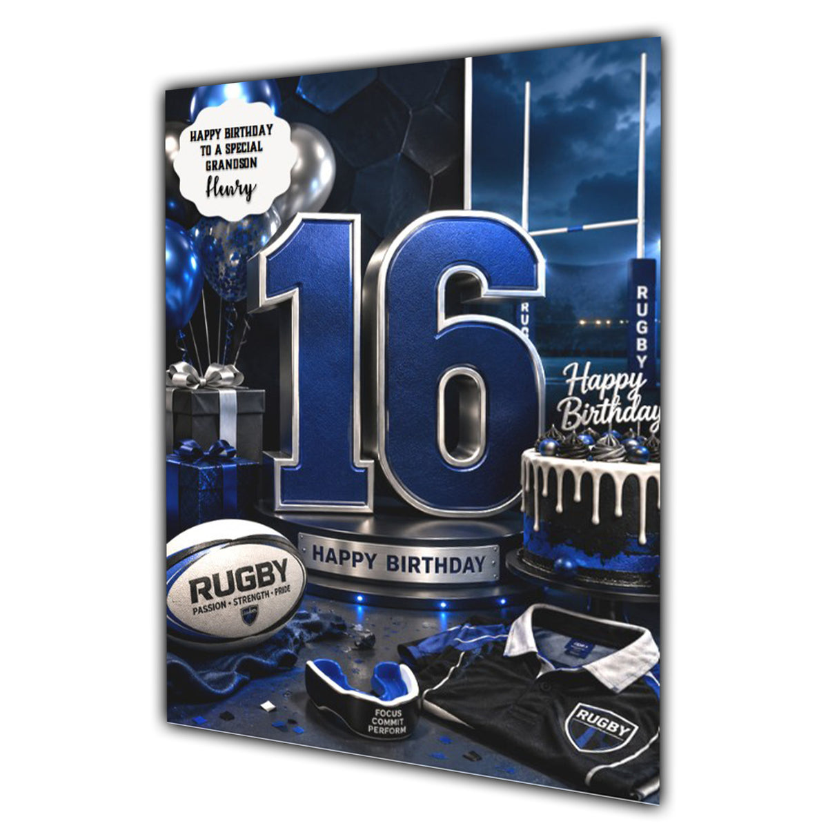 16th Birthday Card For Boys, Grandson, Son, Nephew, Great, Personalised