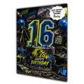 16th Birthday Card for Boys Personalised, Son, Grandson, Nephew,  A5 Size
