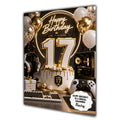 17th Birthday Card for Boys Personalised, Son, Grandson, Nephew,  A5 Size