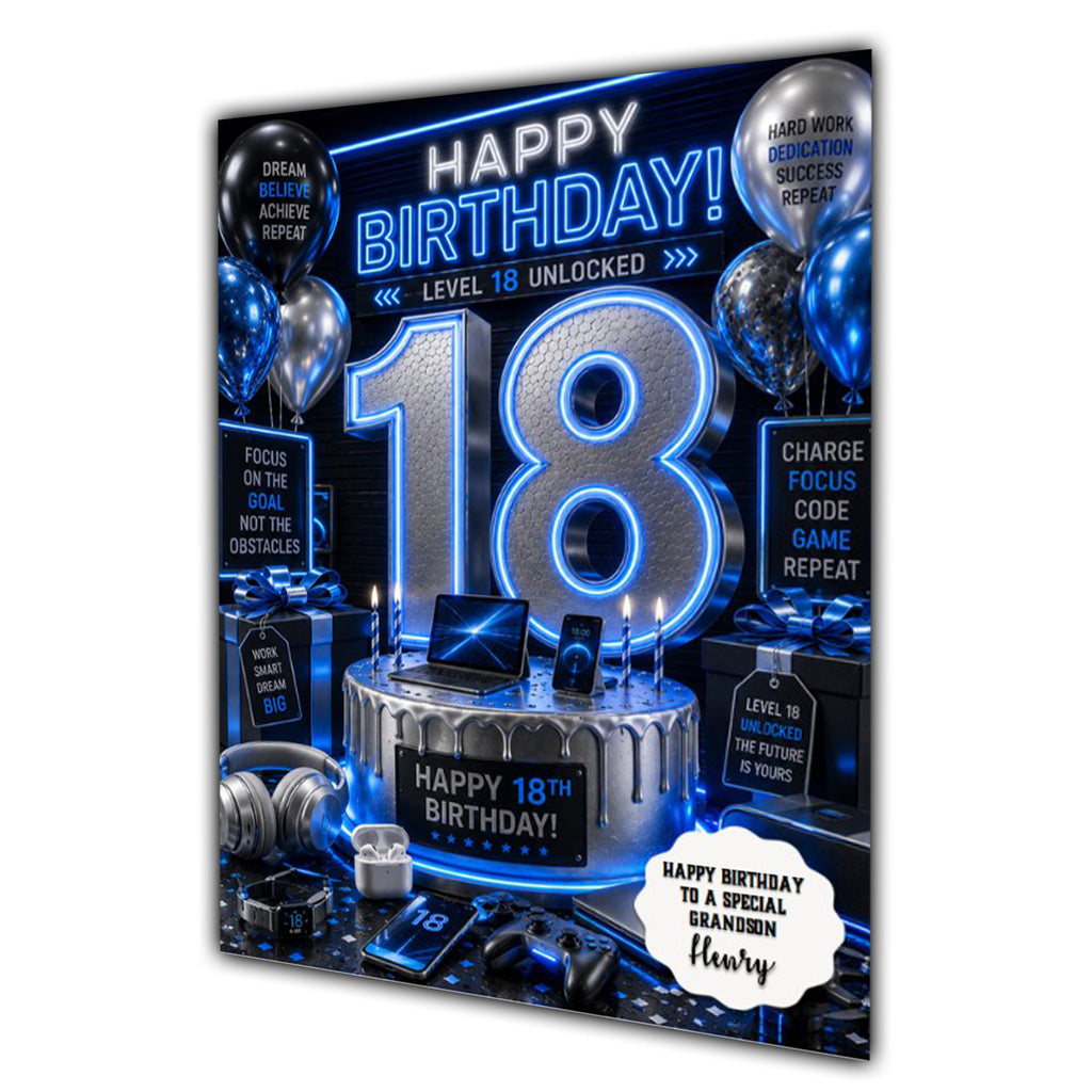 18th Birthday Card For Boys, Grandson, Son, Nephew, Great, Personalised