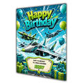 Aeroplane Birthday Card Boys Personalised, Son, Grandson, Nephew A5 Size