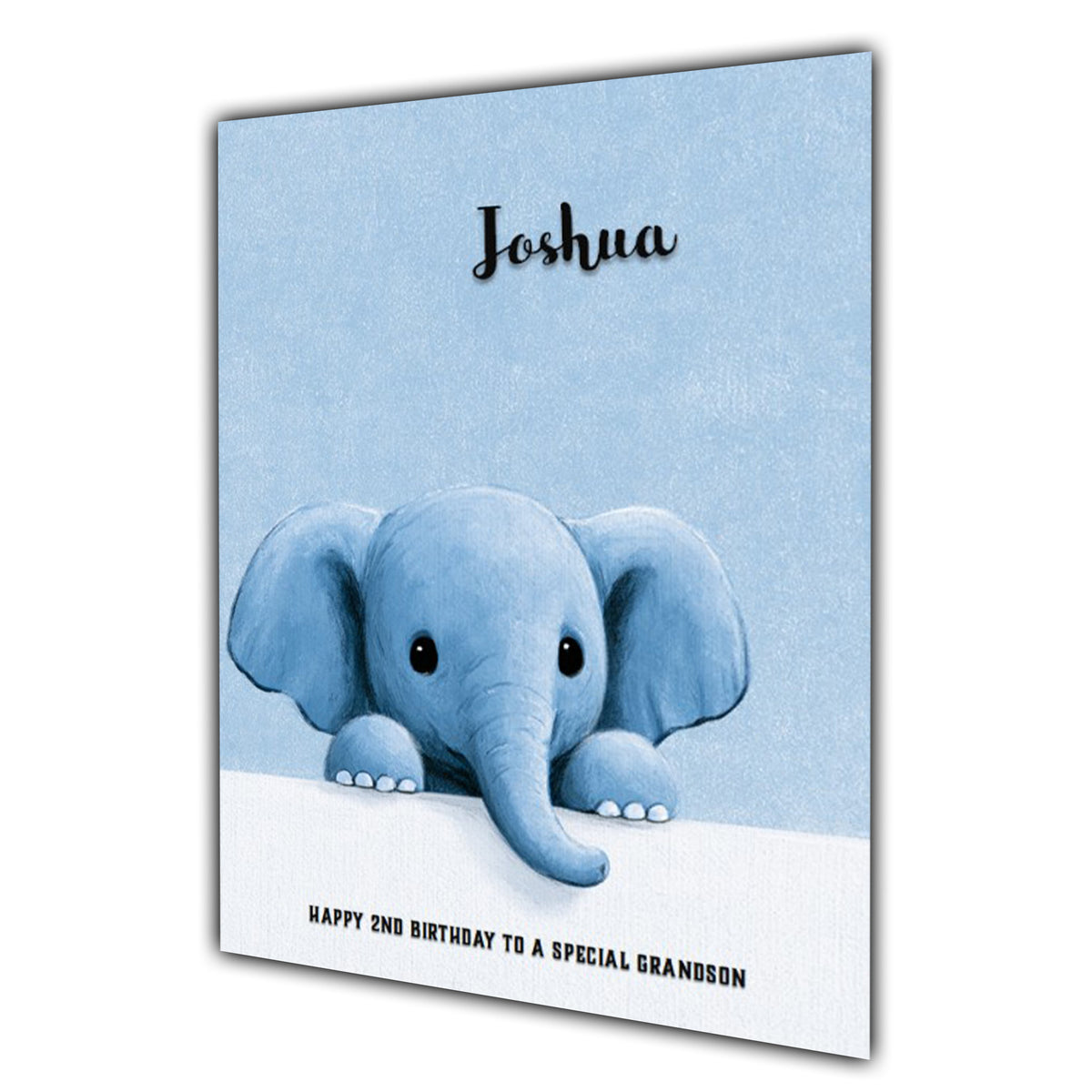 Birthday Card For Little Boys, Grandson, Son, Nephew, Great, Personalised Elephant
