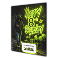 8th Birthday Card for Boys Personalised, Son, Grandson, Nephew,  A5 Size