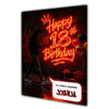 18th Birthday Card for Boys Personalised, Son, Grandson, Nephew,  A5 Size
