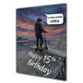 15th Birthday Card For Boys, Grandson, Son, Nephew, Great, Personalised, Scooter Urban Mobile,