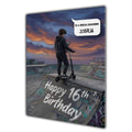 16th Birthday Card For Boys, Grandson, Son, Nephew, Great, Personalised, Scooter Urban Mobile,
