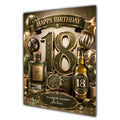 18th Birthday Card Men Personalised, Son, Grandson, Nephew,  A5 Size