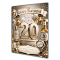 20th Birthday Card For Men, Grandson, Son, Nephew, Dad, Uncle, Grandad, Personalised, Male, Masculine, Trendy,