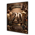 20th Birthday Card Men Personalised, Son, Grandson, Nephew,  A5 Size
