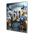 60th Birthday Card Men Personalised, Son, Grandson, Nephew,  A5 Size