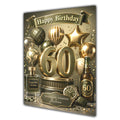 60th Birthday Card Men Personalised, Son, Grandson, Nephew,  A5 Size