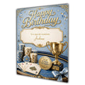 Poker Birthday Card Men Personalised, Son, Grandson, Brother, Dad A5 Size