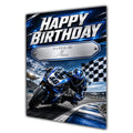 Motorbike Birthday Card Men Personalised Son Brother Dad  Husband A5 Size
