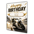 Motorbike Birthday Card Men Personalised Son Brother Dad  Husband A5 Size