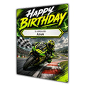Motorbike Birthday Card Men Personalised Son Brother Dad  Husband A5 Size
