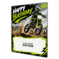 Motorbike Birthday Card Men Personalised Son Brother Dad  Husband A5 Size