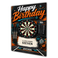 Darts Birthday Card Men Personalised Son Brother Dad  Husband A5 Size