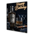 Birthday Card Men Personalised Son Husband Grandson Dad Whiskey A5 Size