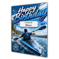 Birthday Card Men Personalised Son Husband Grandson Dad Canoeing A5 Size