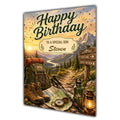 Birthday Card Men Personalised Son Husband Dad Grandson Hiking A5 Size