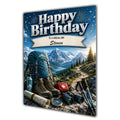 Birthday Card Men Personalised Son Husband Dad Grandson Hiking A5 Size