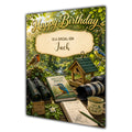 Birthday Card Men Personalised Husband Dad Grandad Bird Watching A5 Size
